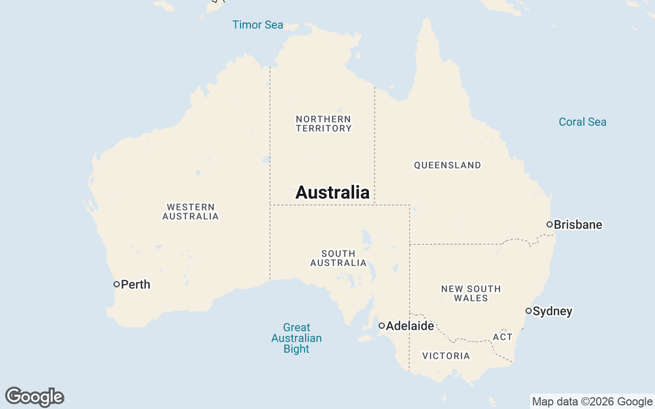 Map of areas served by Kerr Events - Wedding Stylist Melbourne